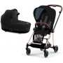 Cybex Mios 4.0 stroller 2 in 1 Deep Black chassis Rose Gold