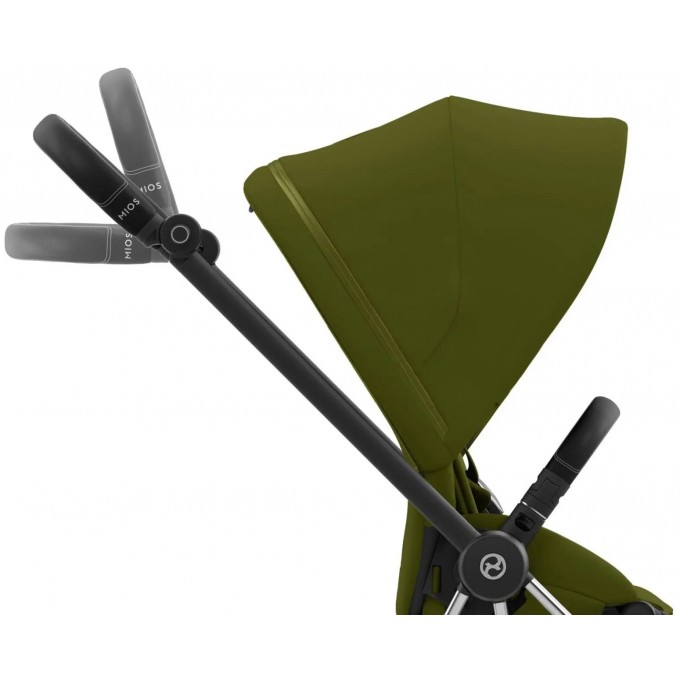 Прогулочная коляска Cybex Mios 4.0 Khaki Green шасси Chrome Black