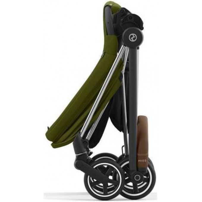Прогулянкова коляска Cybex Mios 4.0 Khaki Green шасі Chrome Brown