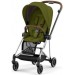Cybex Mios 4.0 stroller 2 in 1 Khaki Green chassis Chrome Brown
