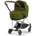 Cybex Mios 4.0 stroller 2 in 1 Khaki Green chassis Chrome Brown