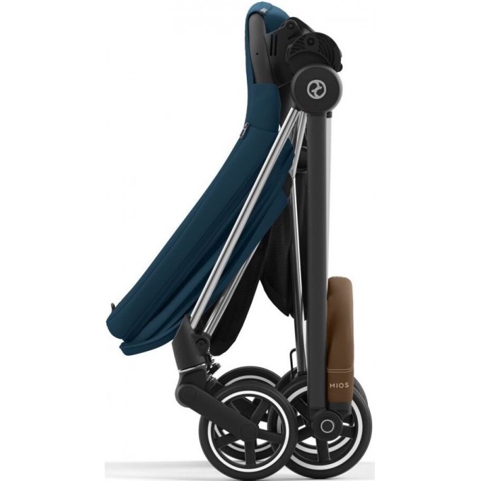 Прогулочная коляска Cybex Mios 4.0 Mountain Blue шасси Chrome Brown