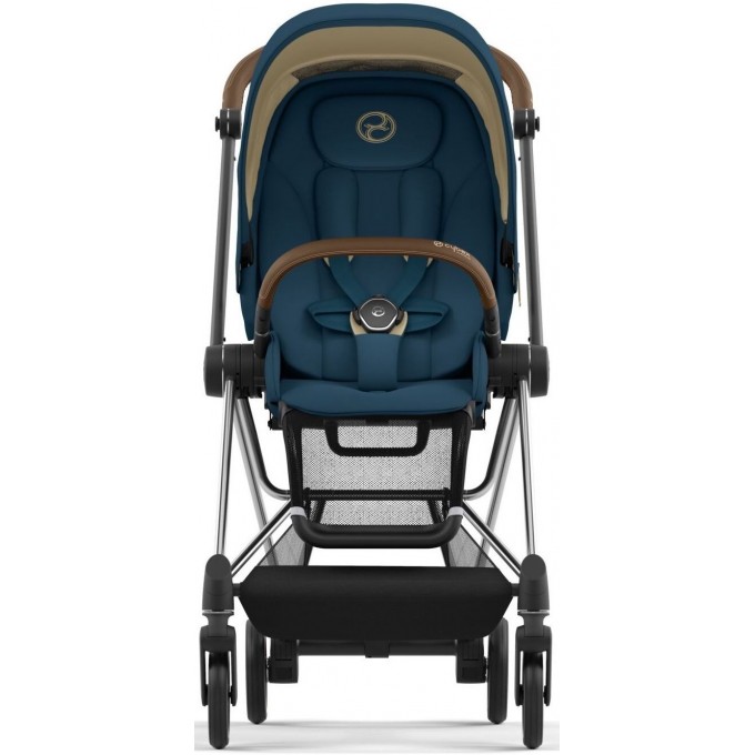 Stroller Cybex Mios 4.0 2 in 1 Mountain Blue chassis Chrome Brown