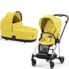 Cybex Mios 4.0 stroller 2 in 1 Mustard Yellow chassis Chrome Brown