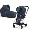 Cybex Mios 4.0 stroller 2 in 1 Nautical Blue chassis Chrome Black