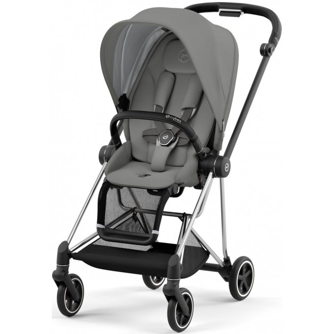 Stroller Cybex Mios 4.0 Mirage Grey chassis Chrome Black