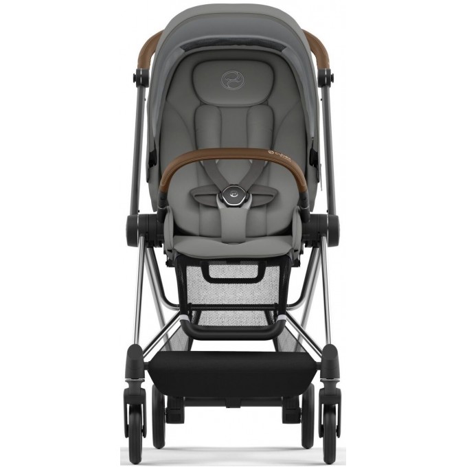 Cybex Mios 4.0 stroller 2 in 1 Mirage Grey chassis Chrome Brown