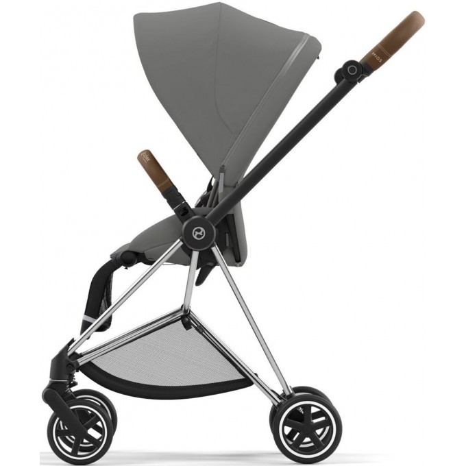 Cybex Mios 4.0 stroller 2 in 1 Soho Grey chassis Chrome Brown