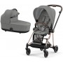 Cybex Mios 4.0 коляска 2 в 1 Mirage Grey шасси Rose Gold