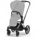 Cybex Priam 3 в 1 Sepia Black шасі Chrome Black 4.0 автокрісло Cloud plus