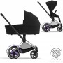 Коляска Cybex e-Priam 2 в 1 Sepia Black шасі Chrome Black з електроприводом