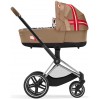 Cybex Priam 4.0 люлька Karolina Kurkova + шасі Chrome Brown