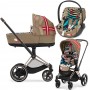 Коляска Cybex Priam 4.0 3 в 1 Karolina Kurkova шасси Rosegold автокресло Cloud T i-Size