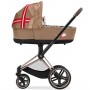 Cybex Priam 4.0 carrycot Karolina Kurkova + Rosegold chassis