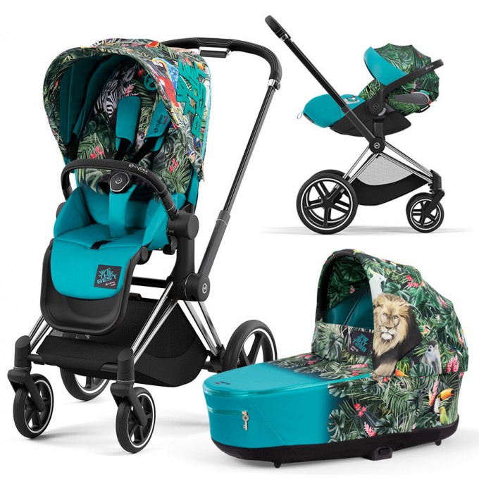 Коляска Cybex Priam 4.0 3 в 1 DJ Khaled We The Best шасі Chrome Black автокрісло Cloud T i-Size