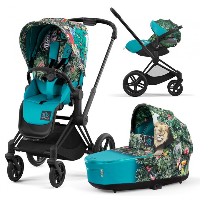 Коляска Cybex Priam 4.0 3 в 1 DJ Khaled We The Best шасі Matt Black автокрісло Cloud T i-Size