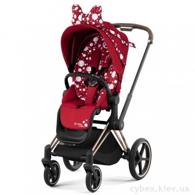 Cybex Priam Jeremy Scott Petticoat 4.0 шасси Rose Gold коляска 2 в 1