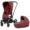 Коляска Cybex Priam Rockstar by Alec Voelkel 4.0 2 в 1 шасси Chrome Black