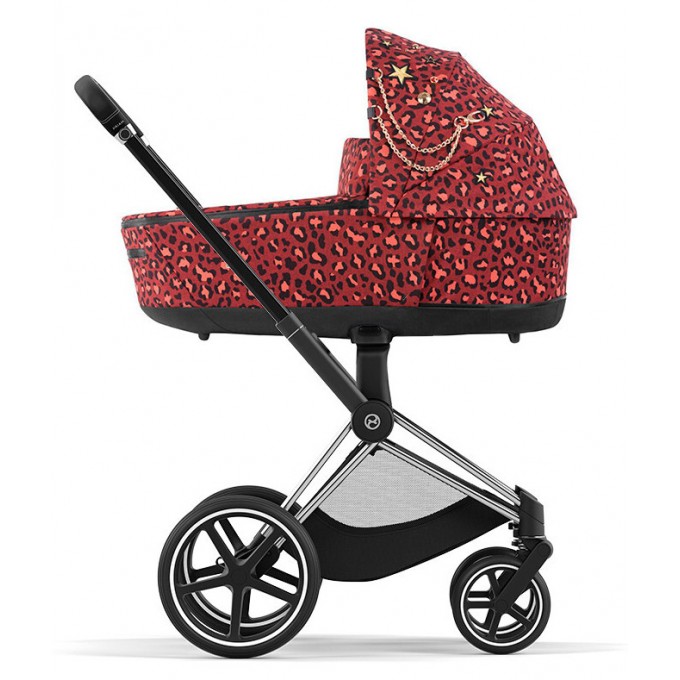 Коляска Cybex Priam 3 в 1 Rockstar by Alec Voelkel шасси Chrome Black 4.0