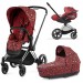 Коляска Cybex Priam 3 в 1 Rockstar by Alec Voelkel шасси Chrome Black 4.0