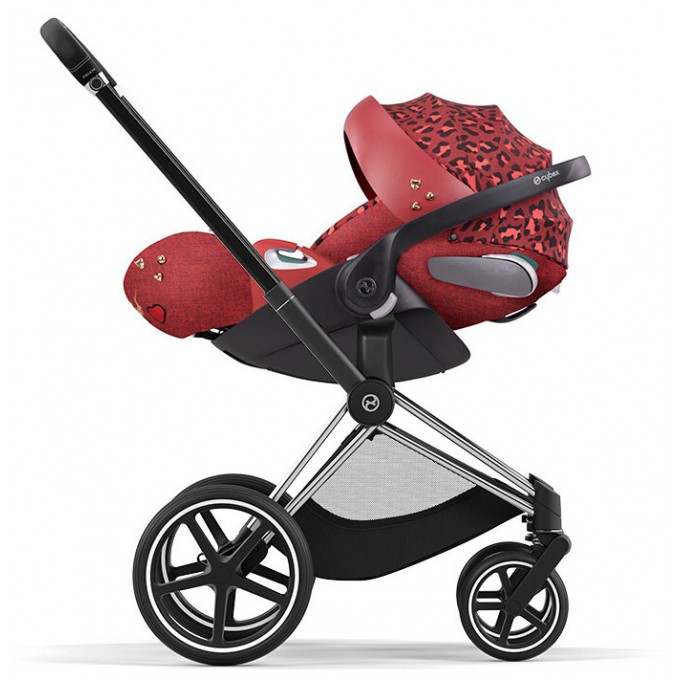Коляска Cybex Priam 3 в 1 Rockstar by Alec Voelkel шасси Chrome Black 4.0