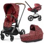 Коляска Cybex Priam 4.0 3 в 1 Rockstar by Alec Voelkel шасі Chrome Brown