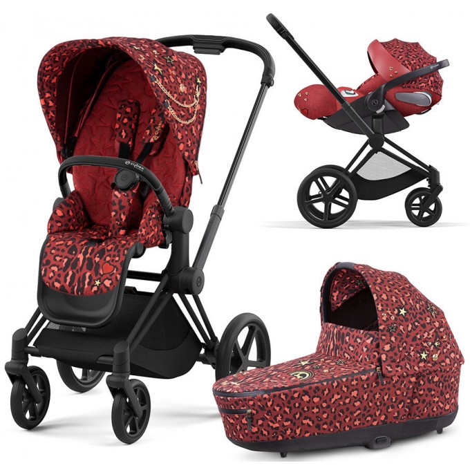 Stroller Cybex Priam 3 in 1 Rockstar by Alec Voelkel 4.0 chassis Matt Black