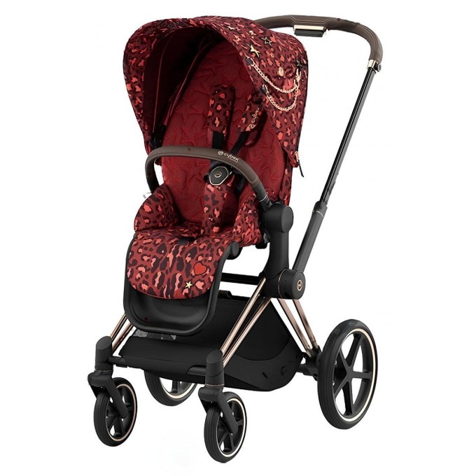 Коляска Cybex Priam Rockstar by Alec Voelkel 4.0 2 в 1 шасі Rose Gold