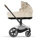Cybex Priam Simply Flowers Beige 4.0 chassis Chrome Brown stroller 2 in 1