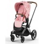 Cybex Priam Simply Flowers Pink 4.0 шасі Chrome Brown прогулянкова коляска