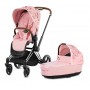 Stroller Cybex Priam 4.0 Simply Flowers Pink 2 в 1 chassis Chrome Brown