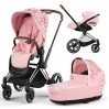Коляска Cybex Priam 3 в 1 Simply Flowers Pink шасі Chrome Brown 4.0