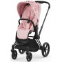 Cybex Priam Simply Flowers Pink 4.0 шасі Matt Black прогулянкова коляска