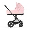 Stroller Cybex Priam 4.0 carrycot Simply Flowers Pink + chassis Matt Black
