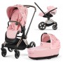 Stroller Cybex Priam 3 in 1 Simply Flowers Pink chassis Rose Gold 4.0