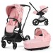Коляска Cybex Priam 3 в 1 Simply Flowers Pink шасси Matt Black 4.0