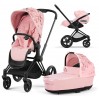 Коляска Cybex Priam 3 в 1 Simply Flowers Pink шасси Matt Black 4.0