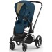 Stroller Cybex Priam Mountain Blue chassis Chrome Black 4.0