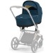 Cybex Priam 4.0 stroller 2 in 1 Mountain Blue chassis Rosegold