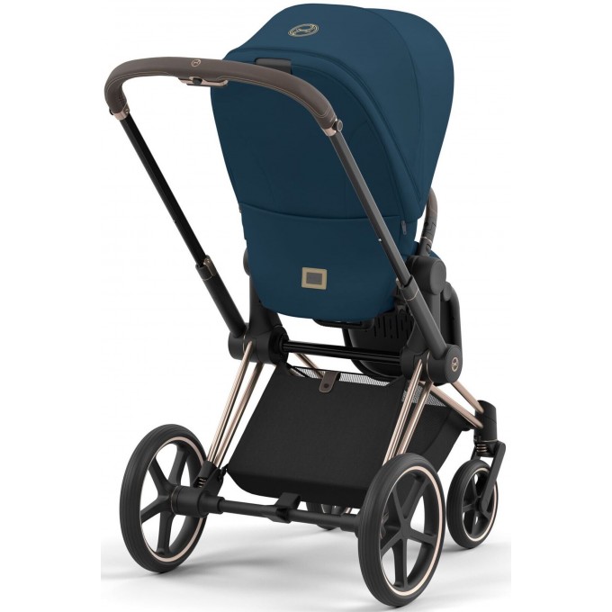 Stroller Cybex Priam Mountain Blue chassis Rosegold 4.0