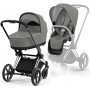 Cybex Priam 4.0 коляска 2 в 1 Mirage Grey шасси Chrome Black