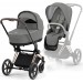 Stroller Cybex e-Priam 2 in 1 Soho Grey chassis Rosegold