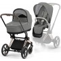 Cybex Priam 4.0 stroller 2 in 1 Mirage Grey chassis Rosegold