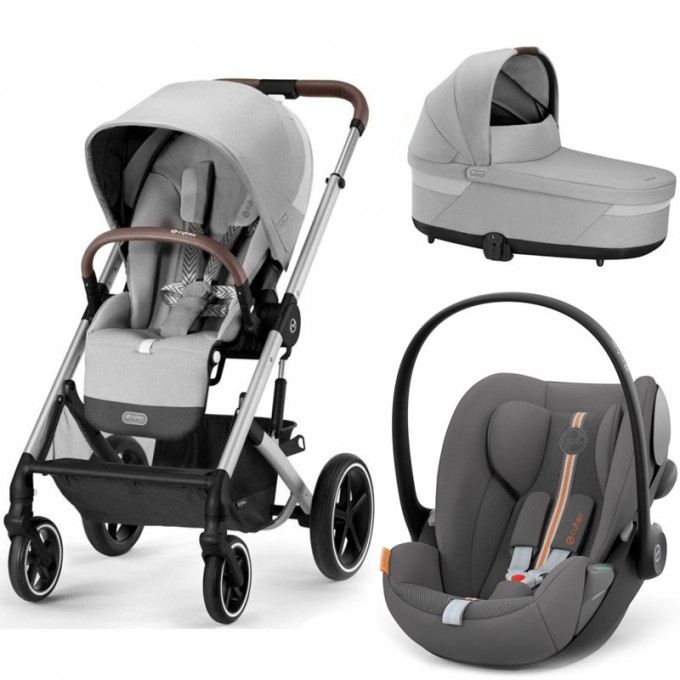 Коляска Cybex Balios S Lux 3 в 1 Lava Grey автокрісло Cloud G plus