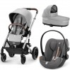 Stroller Cybex Balios S Lux 3 in 1 Lava Grey car seat Cloud G plus