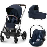 Stroller Cybex Balios S Lux 3 in 1 Ocean Blue car seat  Cloud G plus