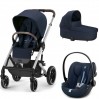 Коляска Cybex Balios S Lux 3 в 1 Ocean Blue автокресло Cloud G plus