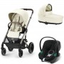 Stroller Cybex Balios S Lux 3 in 1 Seashell Beige car seat Aton B2 i-Size Aton B2 i-Size Volcano Black