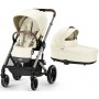 Cybex Balios S Lux Taupe 2 в 1 Seashell Beige (коляска модель 2023 року)