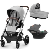 Stroller Cybex Balios S Lux 3 in 1 Lava Grey car seat Aton S2